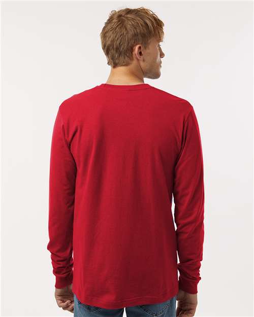Red Fine Jersey Long Sleeve T-Shirt - 202LS