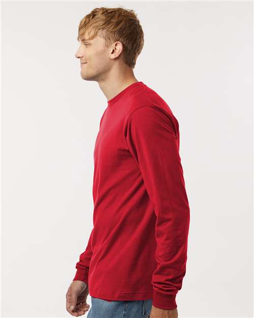 Red Fine Jersey Long Sleeve T-Shirt - 202LS
