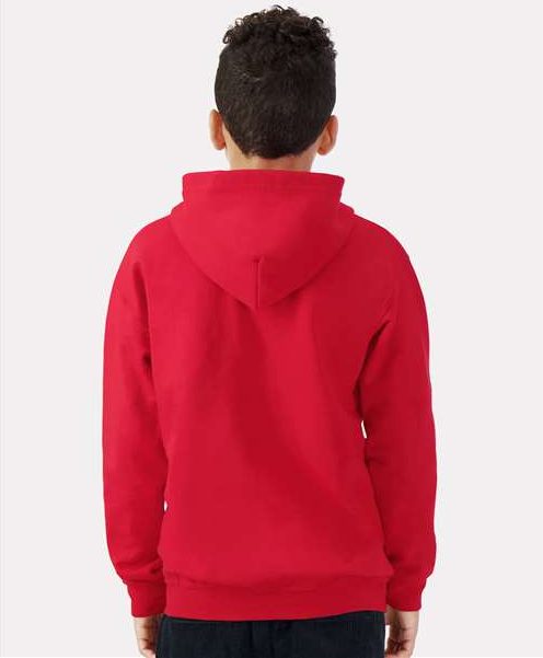 Red Heavy Blend™ Youth Full-Zip Hooded Sweatshirt - 18600B