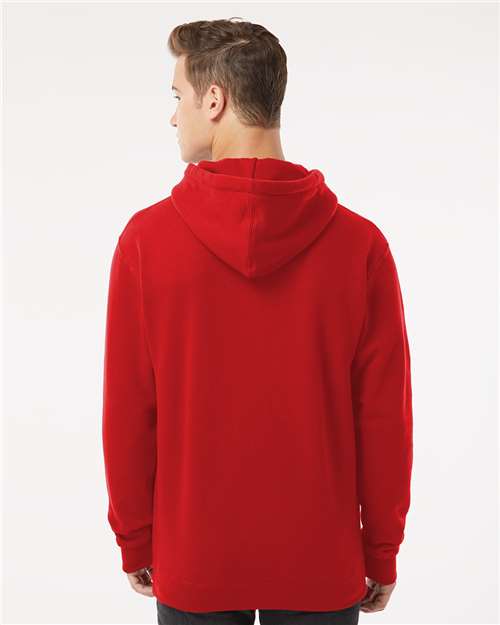 Red Heavyweight Hooded Sweatshirt - IND4000