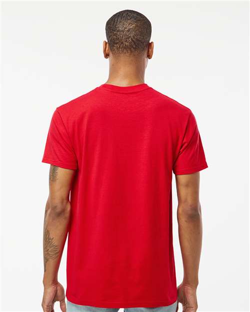 Red Heavyweight Jersey Pocket T-Shirt - 293