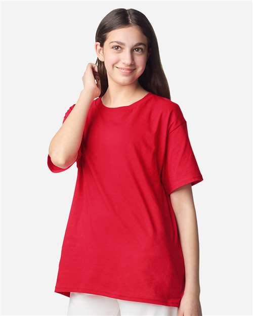 Red Light Cotton Youth T-Shirt - 3000B