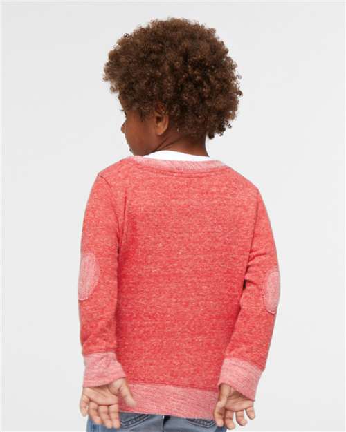 Red Melange Toddler Harborside Mélange French Terry Crew - 3379