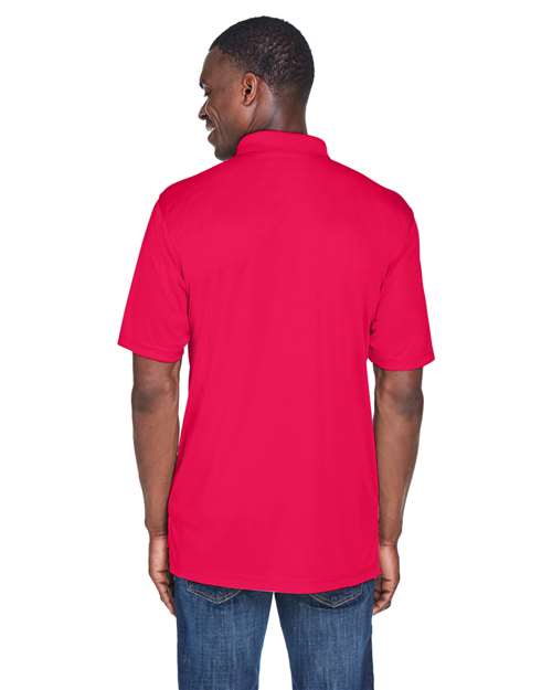 Red Men's Cool & Dry Sport Performance Interlock Polo - 8425