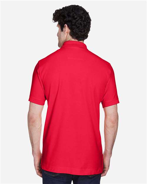 Red Men's Pima Piqué Polo - D100