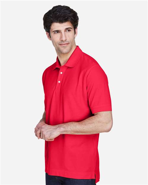 Red Men's Pima Piqué Polo - D100