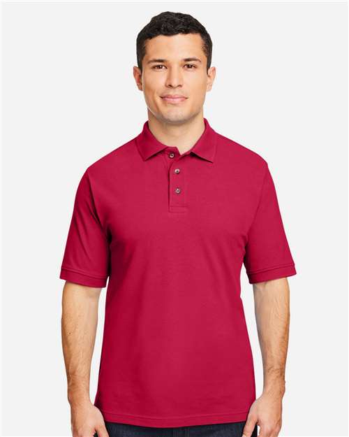 Red Men's Pique Polo - M200