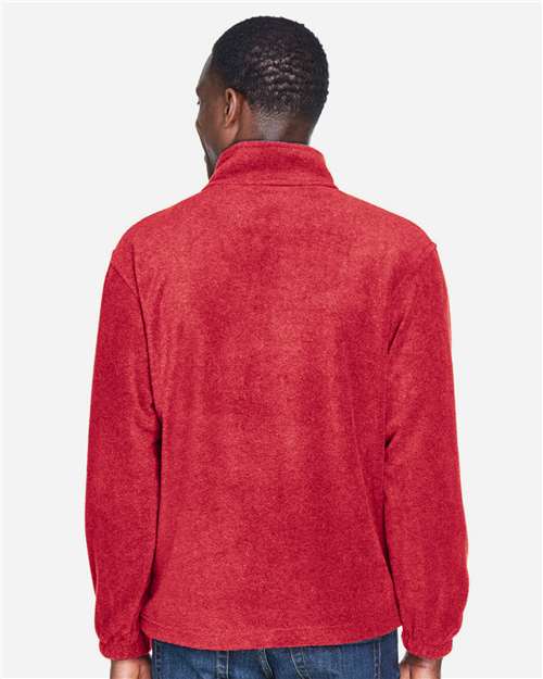 Red Men's Quarter-Zip Fleece Pullover - M980