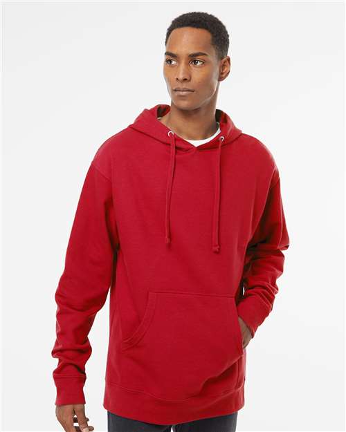 Red Midweight Hooded Sweatshirt - SS4500