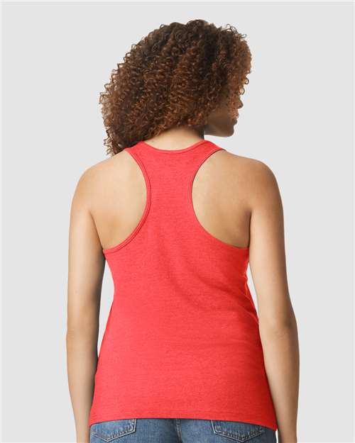 Red Mist Softstyle® Women’s CVC Racerback Tank Top - 64220LCVC