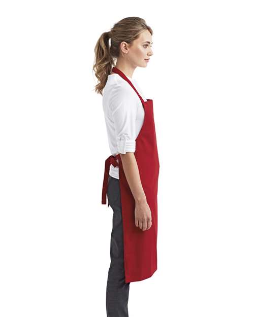 Red Organic Cotton Bib Apron - RP102