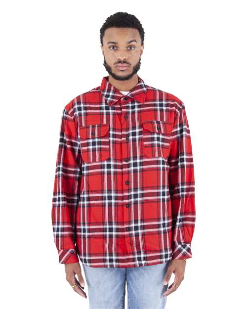 Red Plaid Flannel Jacket - SHPFJ
