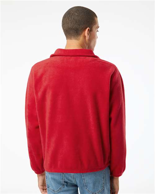 Red Polar Fleece Full-Zip Jacket - 3062