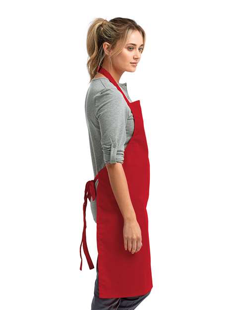 Red Recycled Bib Apron - RP150