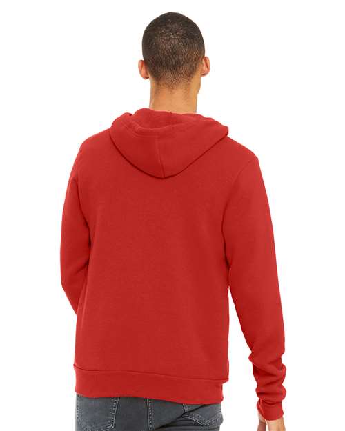 Red Sponge Fleece Full-Zip Hoodie - 3739