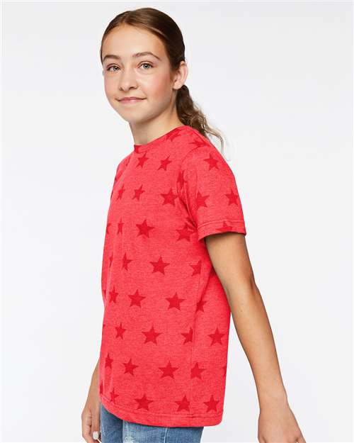 Red Star Youth Star Print Tee - 2229