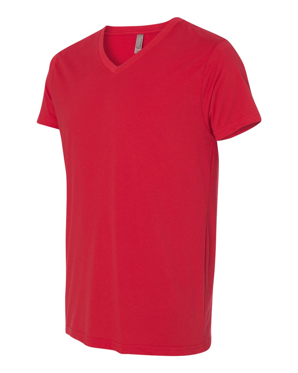 Red Sueded V-Neck T-Shirt - 6440