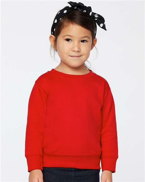 Red Toddler Fleece Crewneck Sweatshirt - 3317