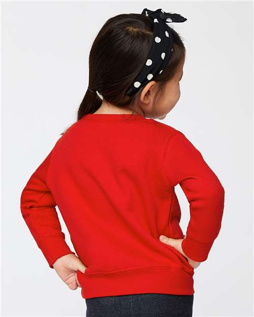 Red Toddler Fleece Crewneck Sweatshirt - 3317