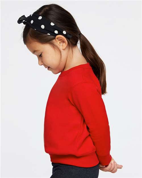 Red Toddler Fleece Crewneck Sweatshirt - 3317