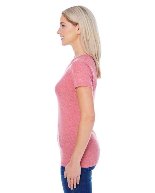 Red Triblend Women's Tri-Blend Short-Sleeve T-Shirt - 202A