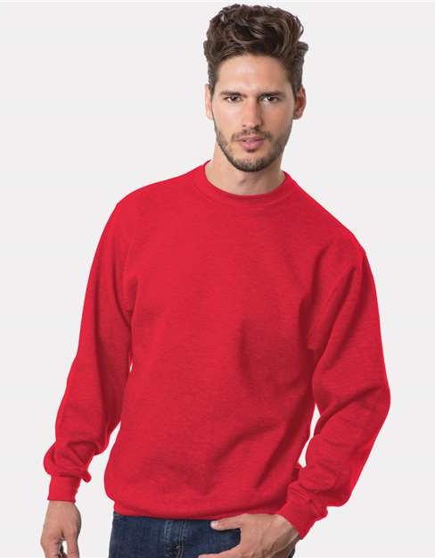 Red USA-Made Crewneck Sweatshirt - 1102