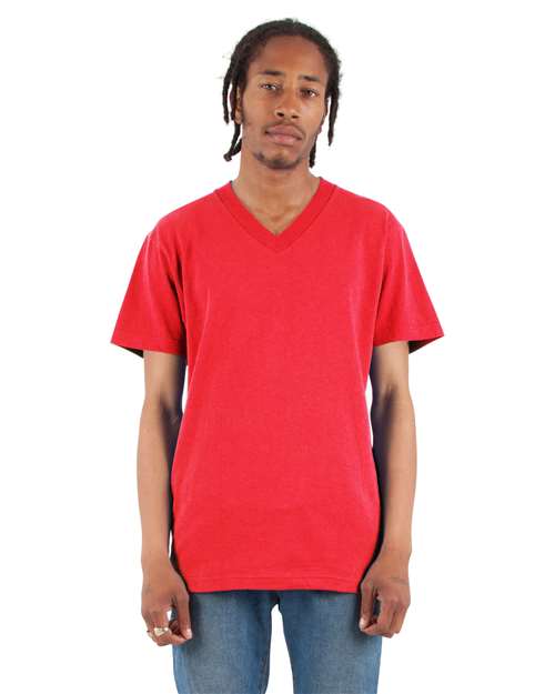 Red V-Neck T-Shirt - SHVEE