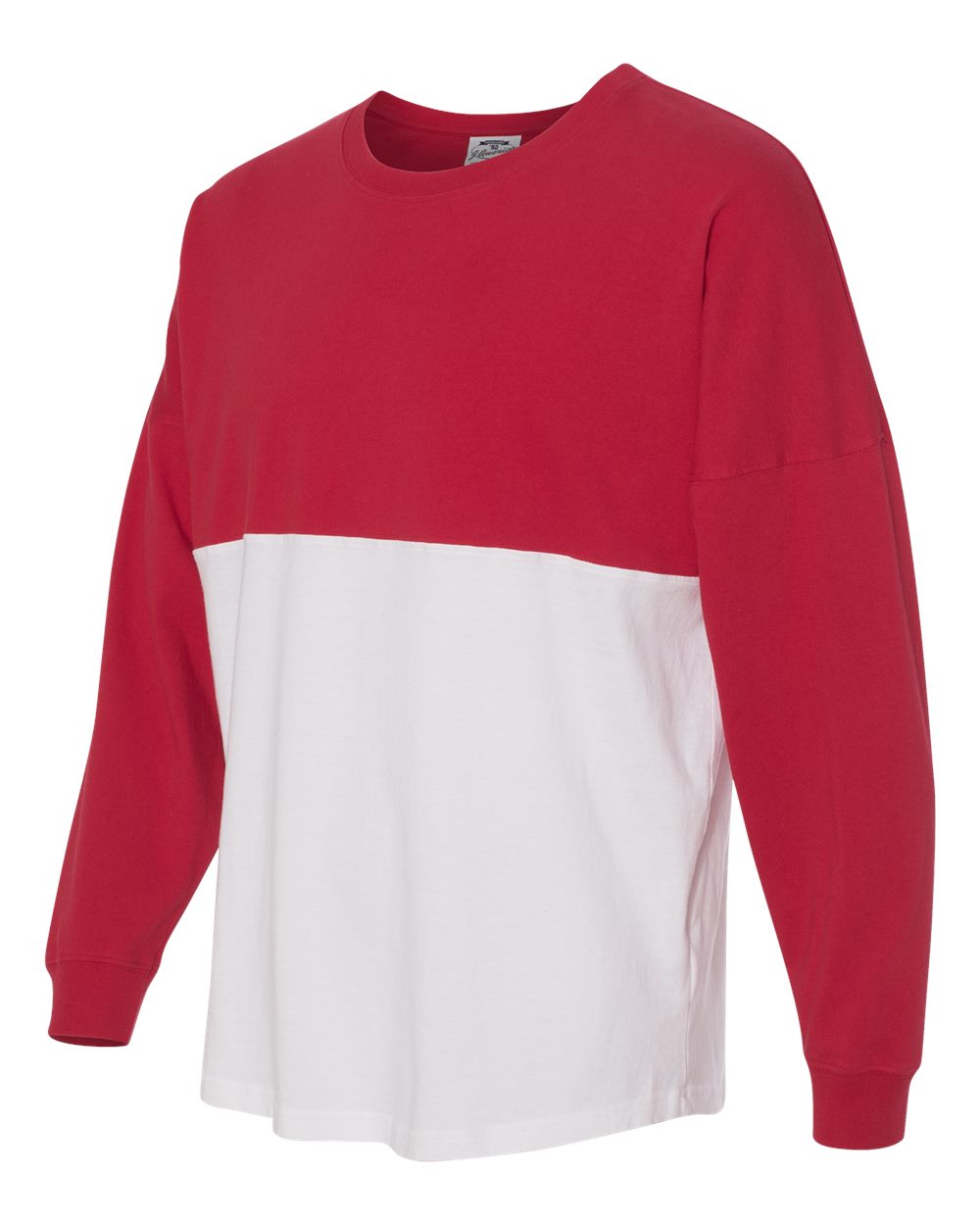 Red/ White Game Day Jersey Long Sleeve T-Shirt - 8229