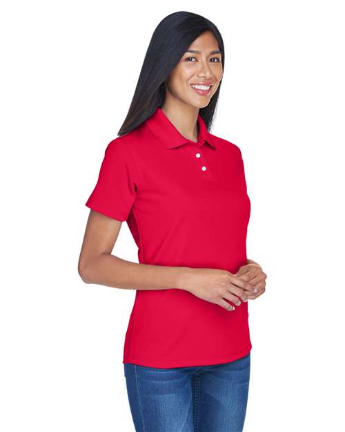 Red Women's Cool & Dry Stain-Release Performance Polo - 8445L