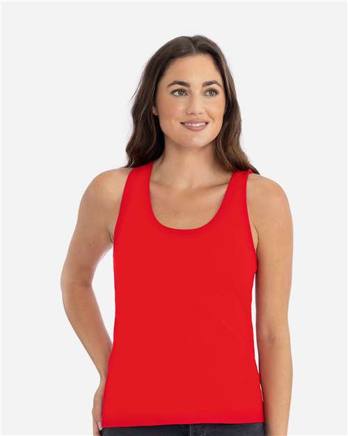 Red Women's Cotton Tank - 3933