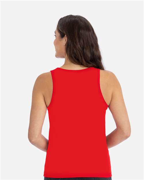 Red Women's Cotton Tank - 3933