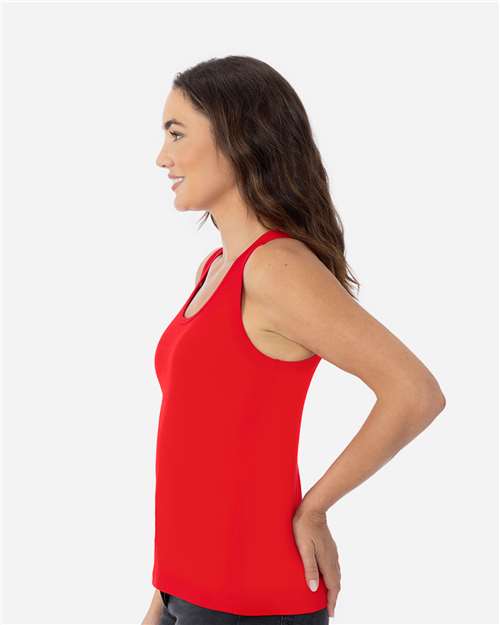 Red Women's Cotton Tank - 3933