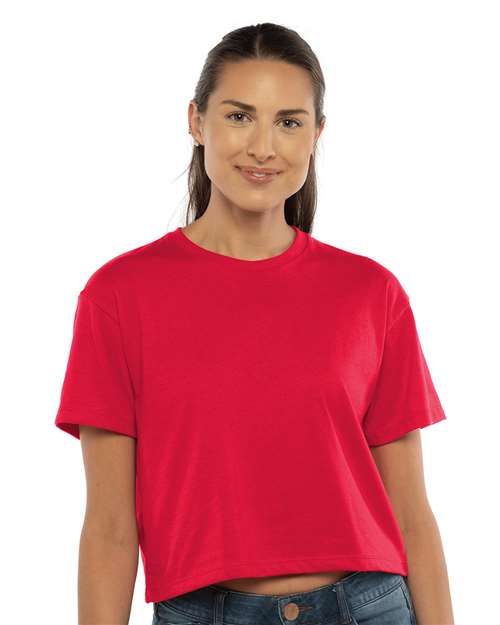 Red Women's Ideal Crop Top - 1580