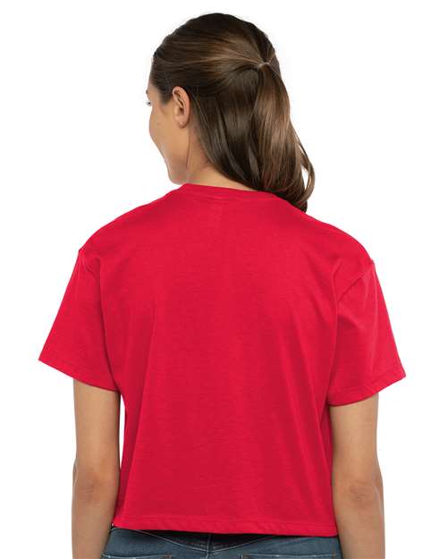 Red Women's Ideal Crop Top - 1580