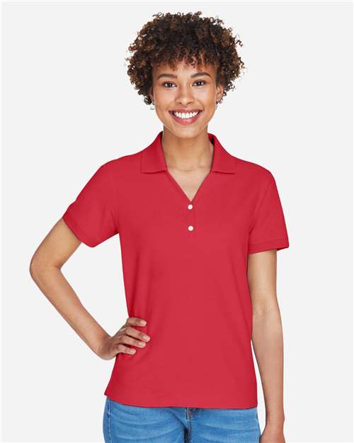 Red Women's Pima Piqué Polo - D100W