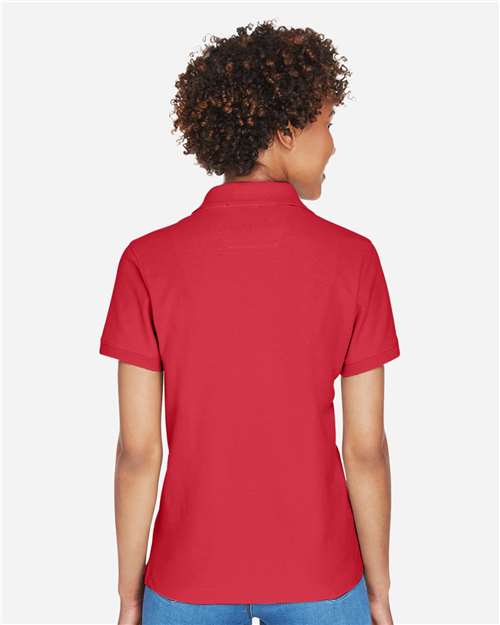 Red Women's Pima Piqué Polo - D100W
