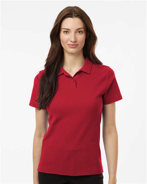 Red Women's Pique Polo - 62800L