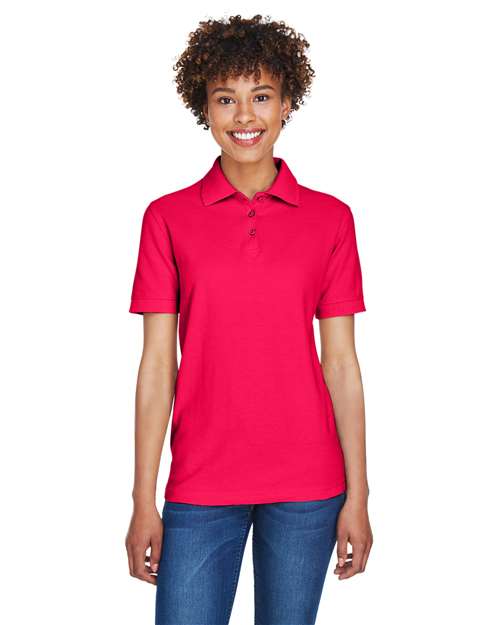 Red Women's Whisper Pique Polo - 8541