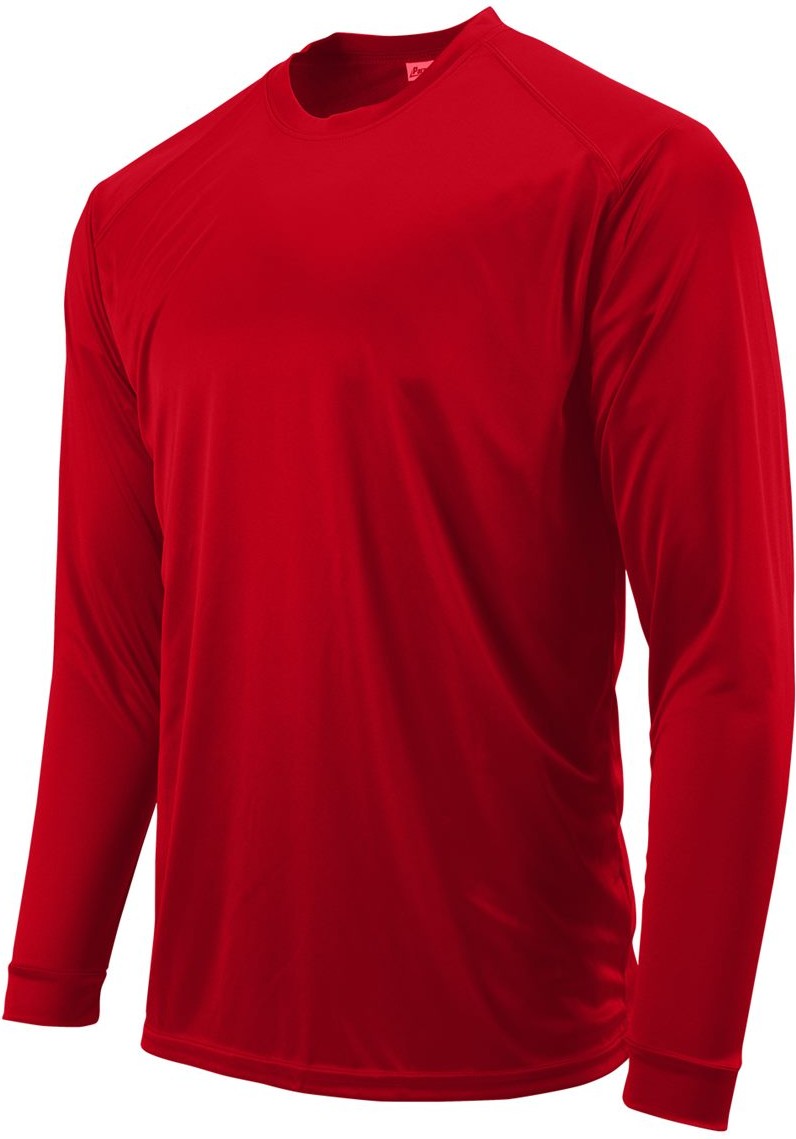 Red Youth Long Islander Performance Long Sleeve T-Shirt - 218Y