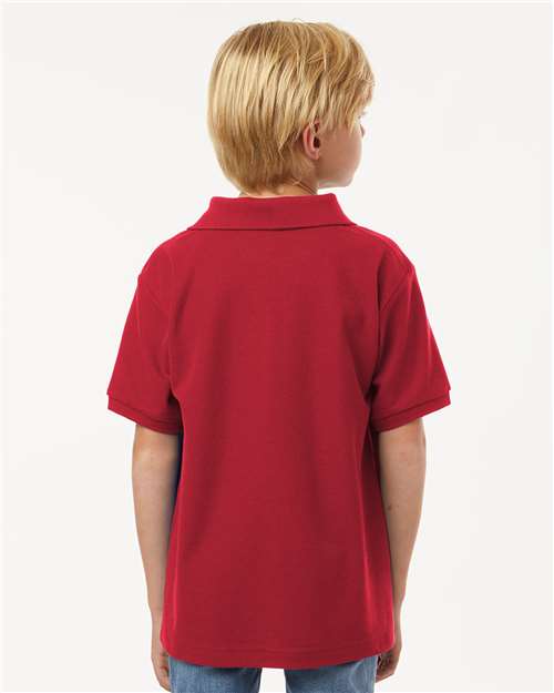 Red Youth Pique Polo - 62800Y