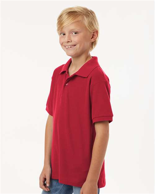 Red Youth Pique Polo - 62800Y