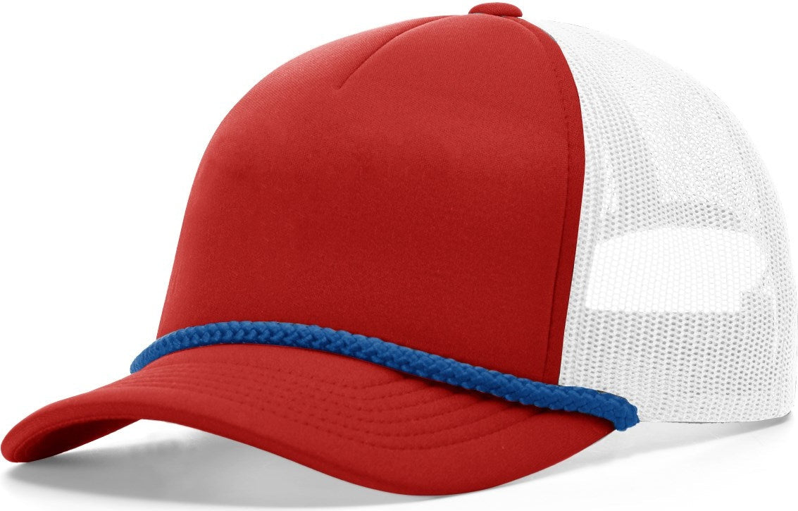 Red/White-Royal Low Pro Foamie Trucker