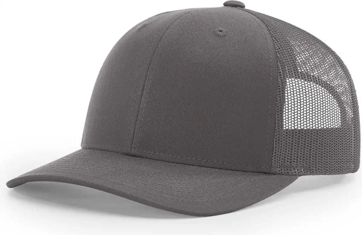 Richardson 112 Snapback Trucker Caps - Charcoal - Dark Gray / Osfm