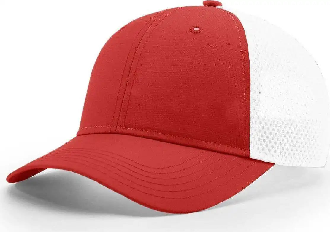 Richardson 222 Lite/airmesh Trucker Caps - Red White - Osfm