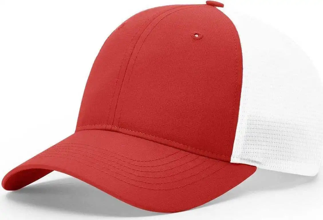 Richardson 227 Tech Mesh W/ Stretch Caps - Red White - Sm