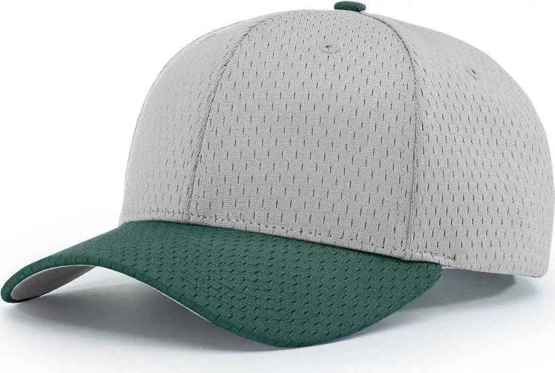 Richardson 414 Pro Mesh Adjustable Caps - Grey Dark Green - Gray Forest / Sm