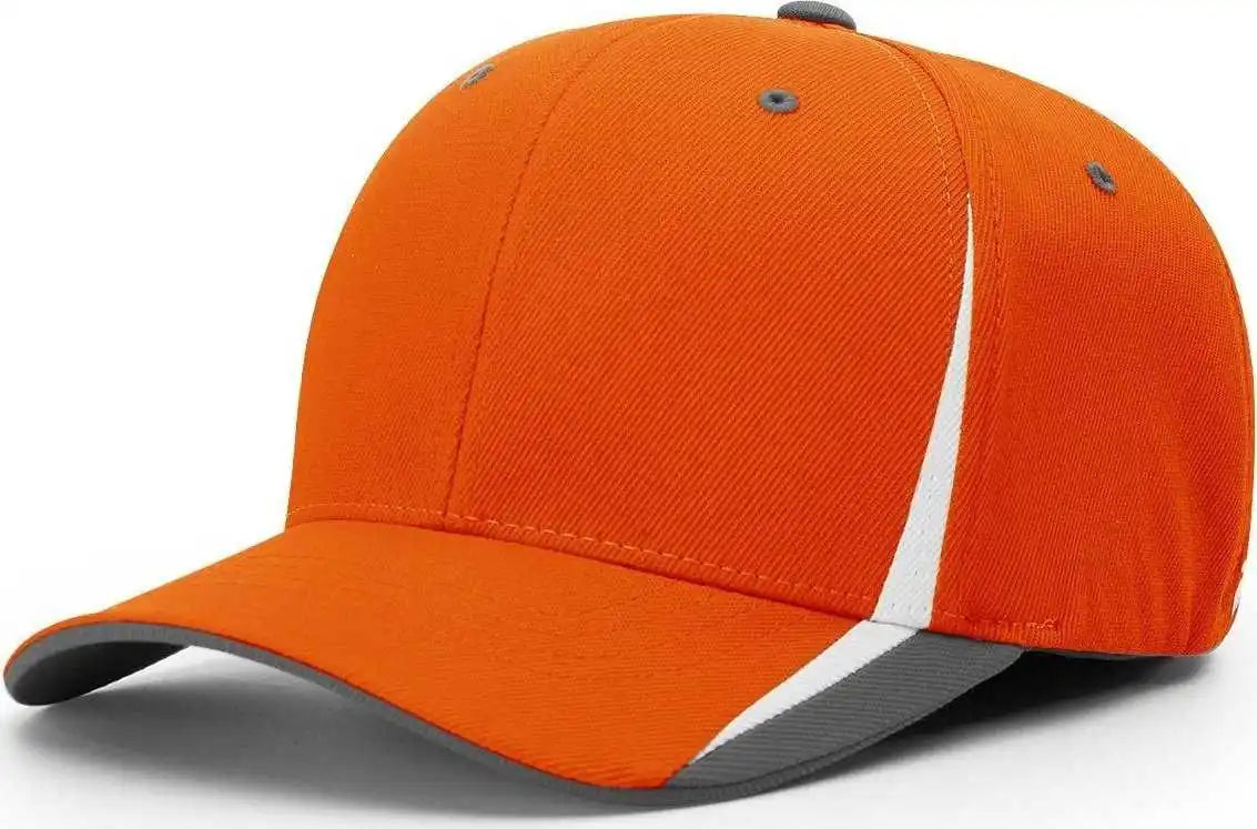 Richardson 439 Triple Color R-flex Caps - Orange White Charcoal - Sm-md