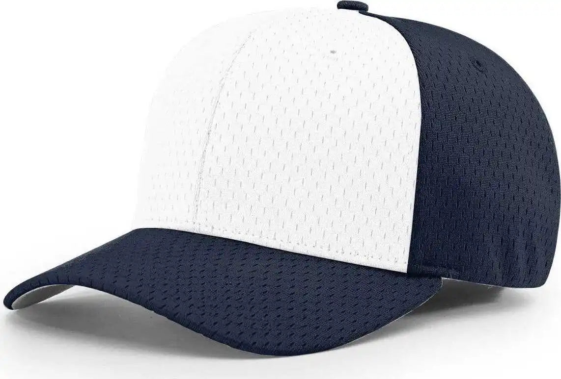 Richardson 495 Pro Mesh R-flex Caps - Alternate White Navy - Sm