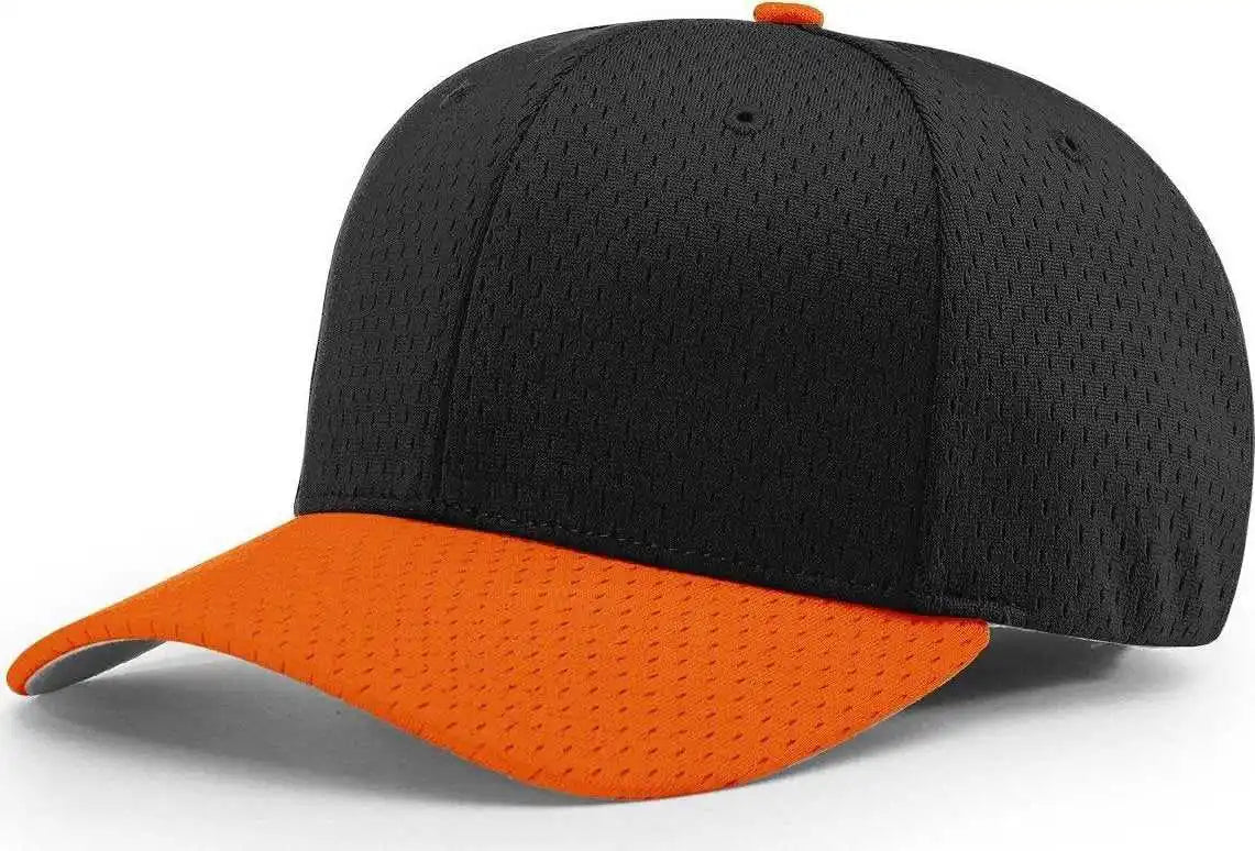 Richardson 495 Pro Mesh R-flex Caps - Black Orange - Sm