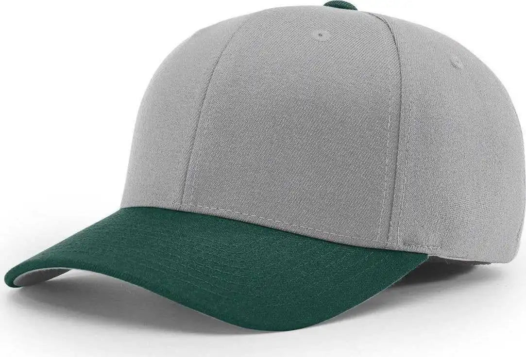 Richardson 585 Wool Blend R-flex Caps - Grey Dark Green - Gray Forest / Sm